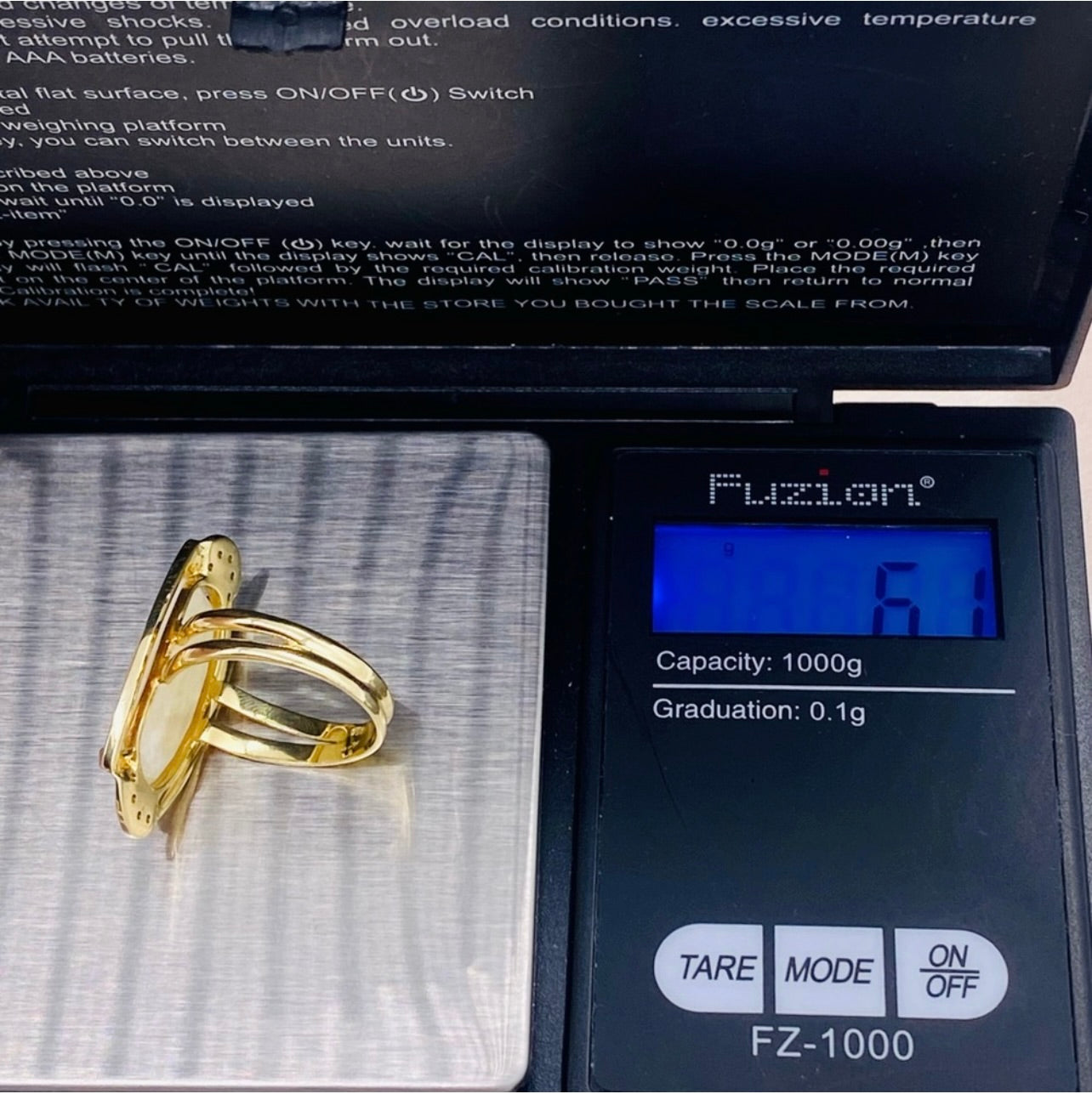 Vintage 18k Yellow Gold Rose Quartz & Diamond Cocktail Ring