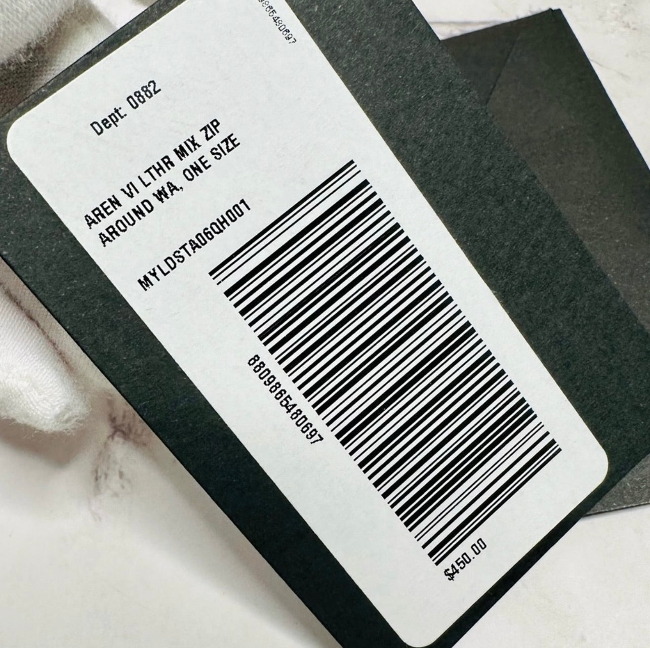 New MCM Aren VI Powder Pink Logo Leather Zip Around Wallet