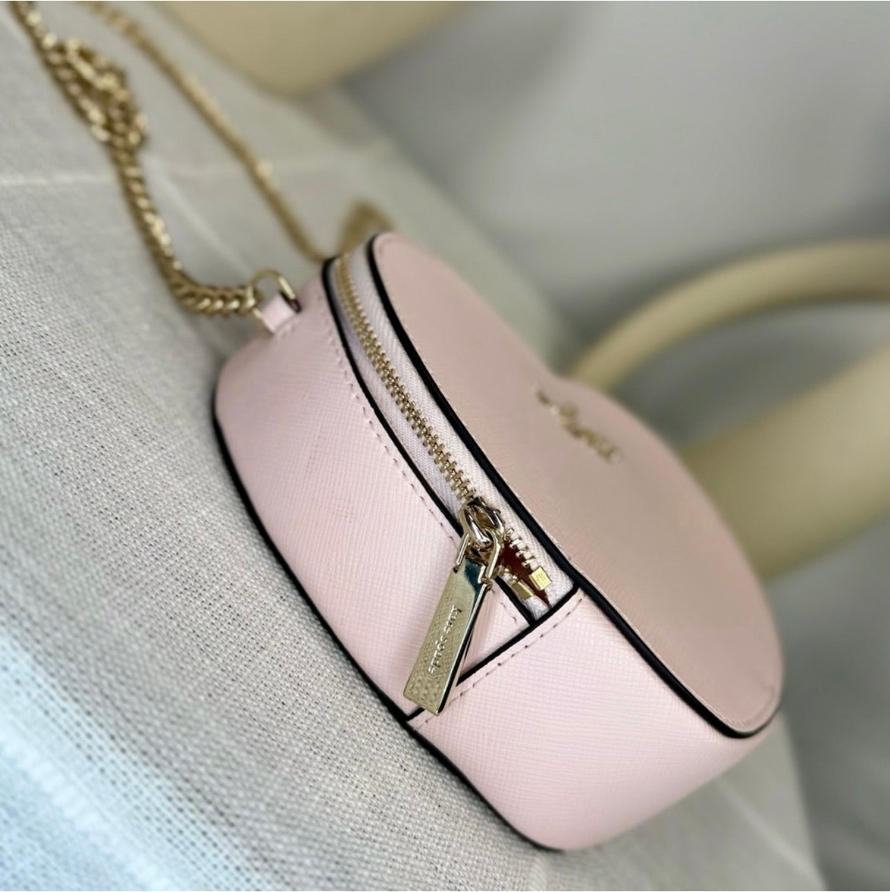 New KATE SPADE Light Rose Love Shack Mini Heart Crossbody Purse