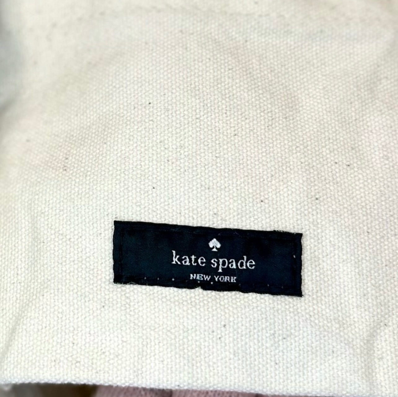 Kate Spade Heavy-duty Multi-Colored Stripes Cream Canvas Book Tote Bag