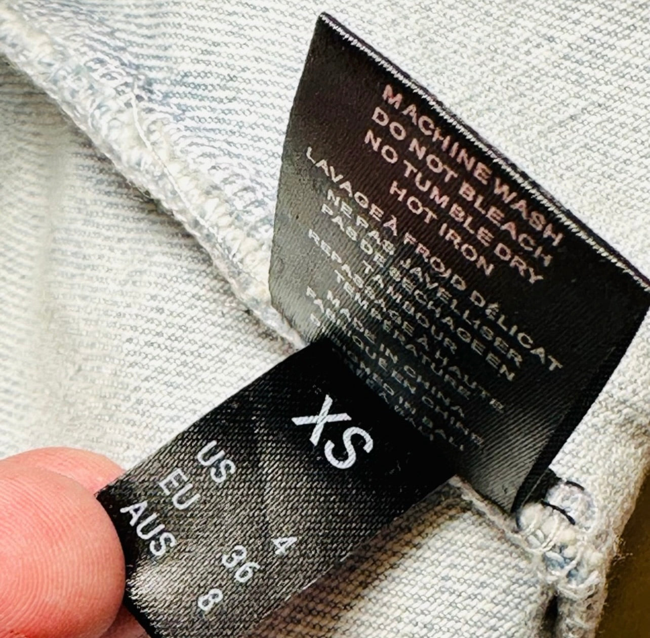 New Magali Pascal Charly Denim Ruffle Vest Jacket