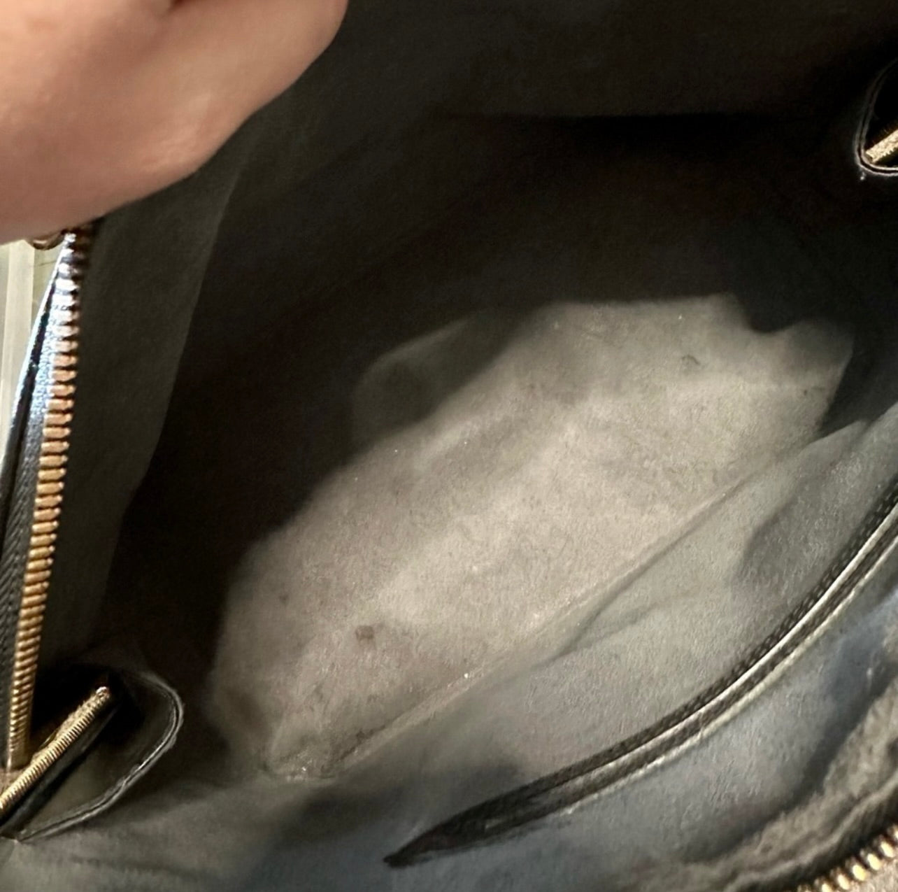 Vintage Louis Vuitton Black Epi Leather Alma PM Bag
