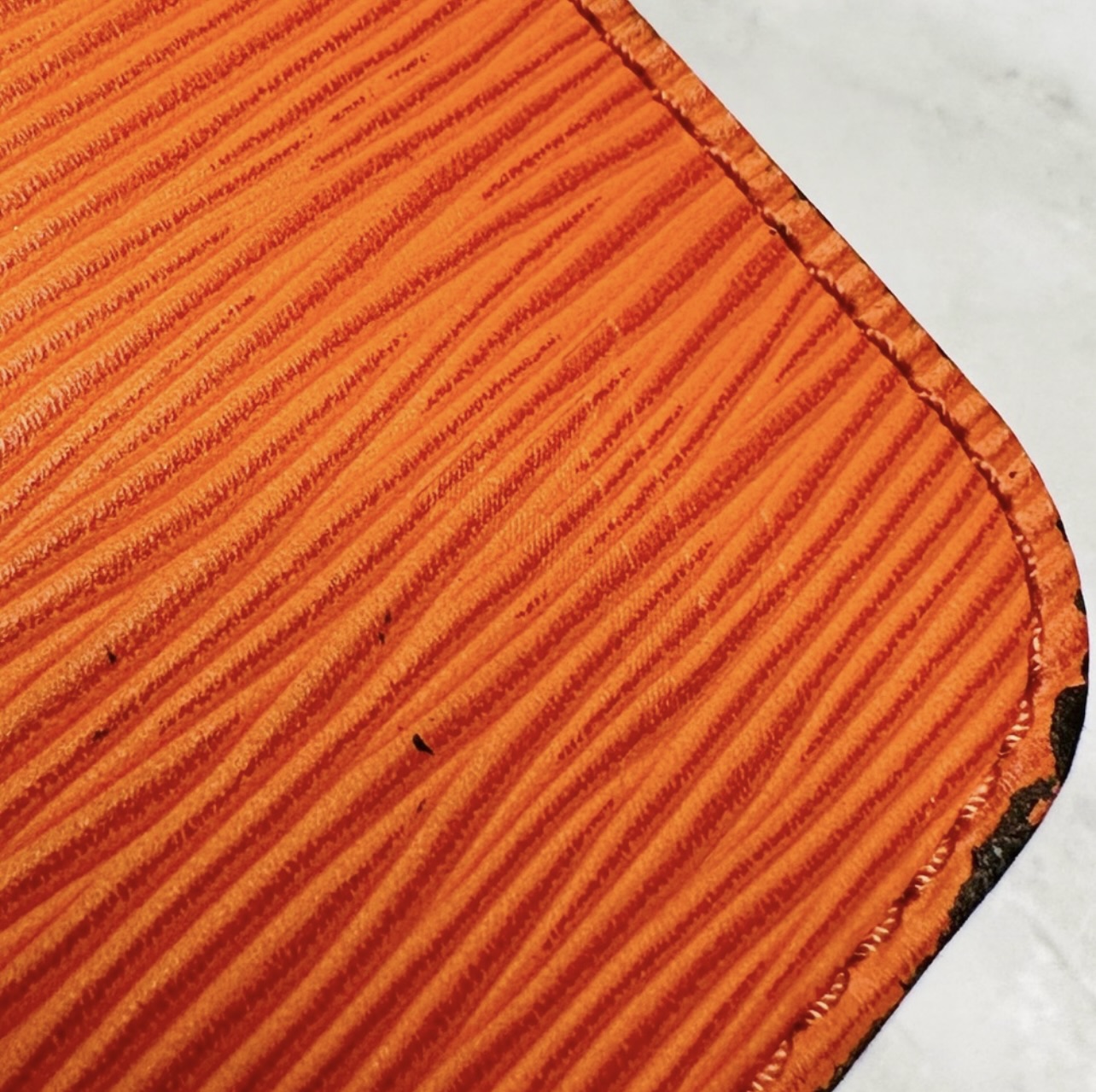 Louis Vuitton Mandarin Orange Epi Leather Neverfull Pochette