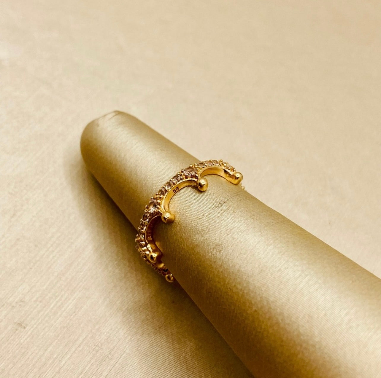 Pandora Pink Sparkling Crown Ring