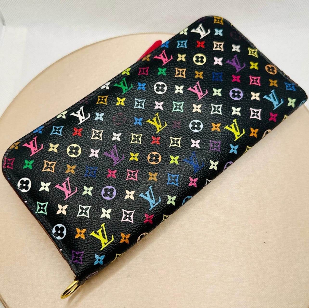 Louis Vuitton x Takashi Murakami Black Portefeuille Insolite Monogram Wallet