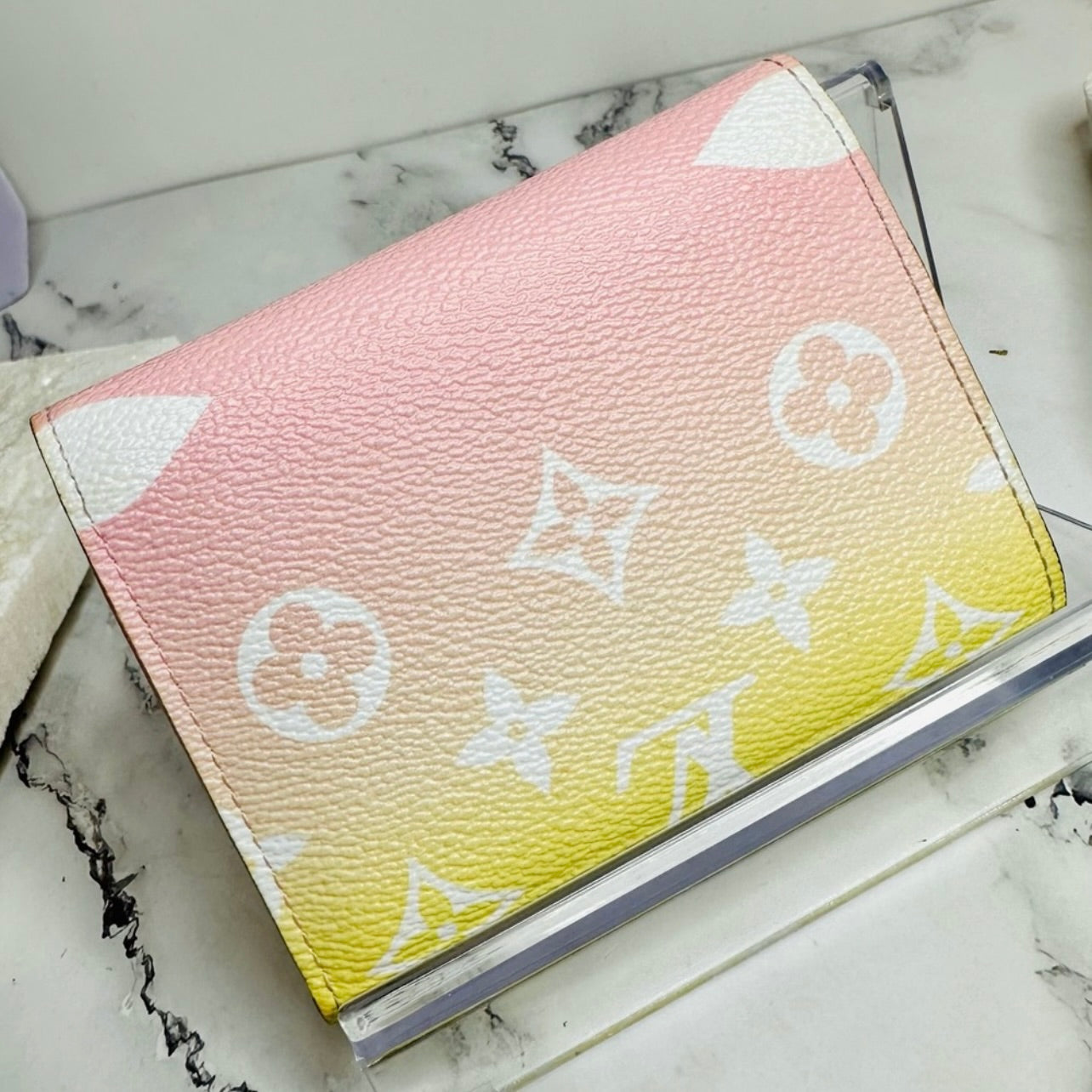 Louis Vuitton Victorine Rose & Yellow 2021 By The Pool Wallet