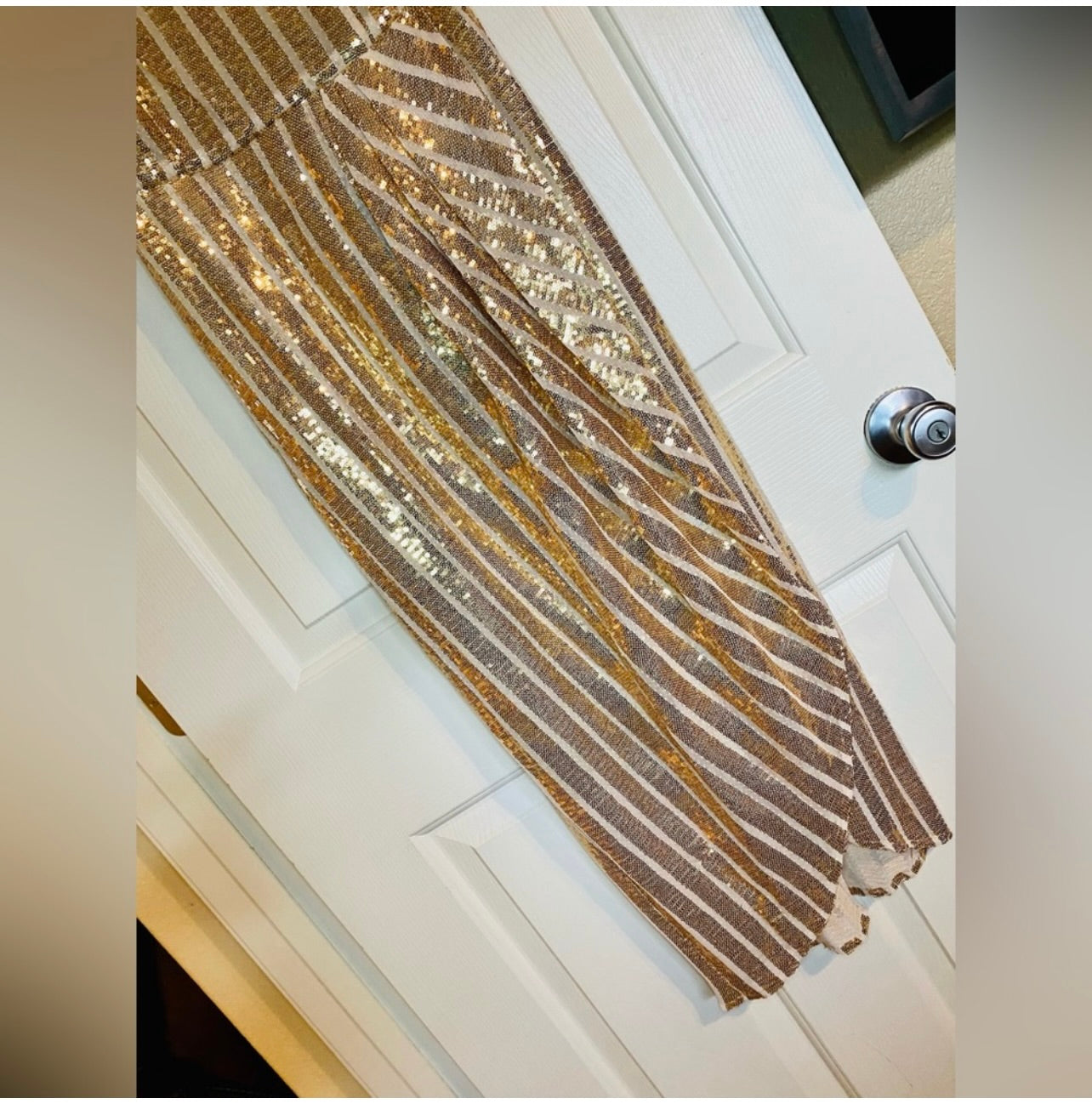Nanette Lepore Metallic Gold Sequin Cocktail Dress