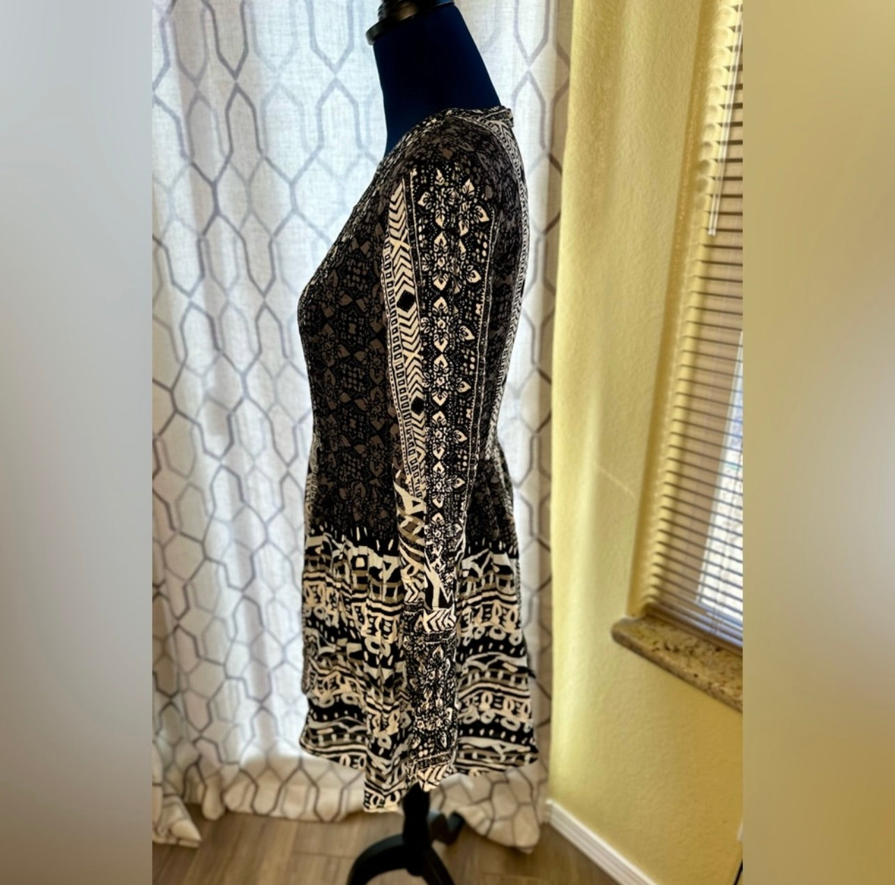 Free People Tegan Border Printed Mini Dress