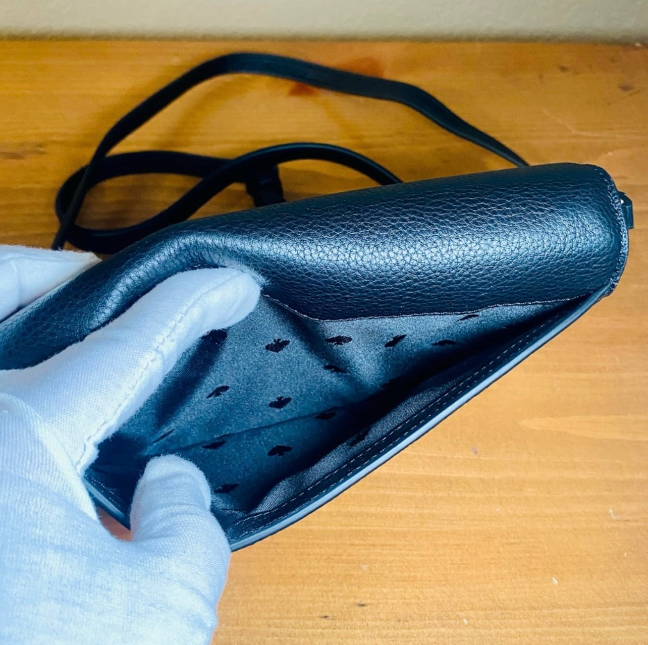 New Kate Spade Black Pebbled Leather Marti Crossbody