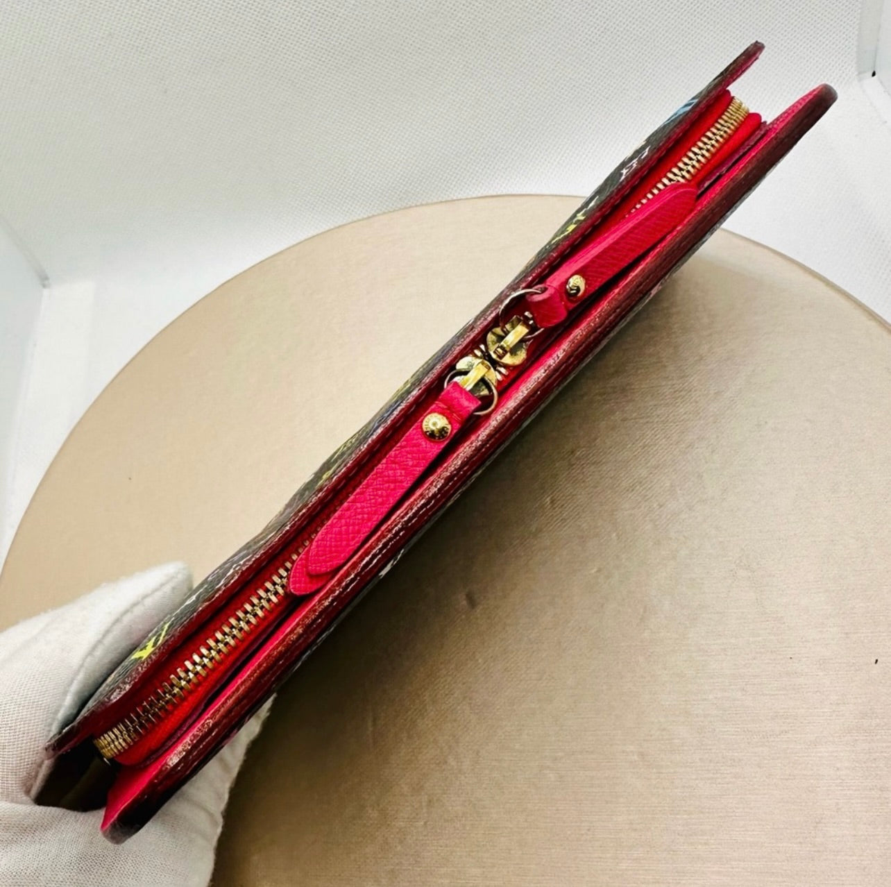 Louis Vuitton x Takashi Murakami Black Portefeuille Insolite Monogram Wallet