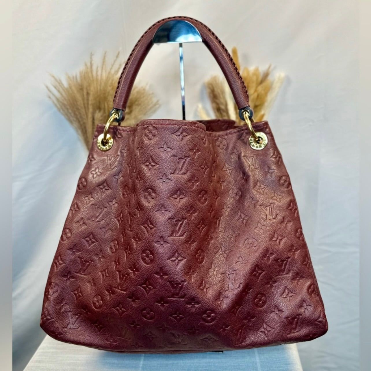 Louis Vuitton Aurore/Burgundy Empreinte Monogram Leather Artsy MM
