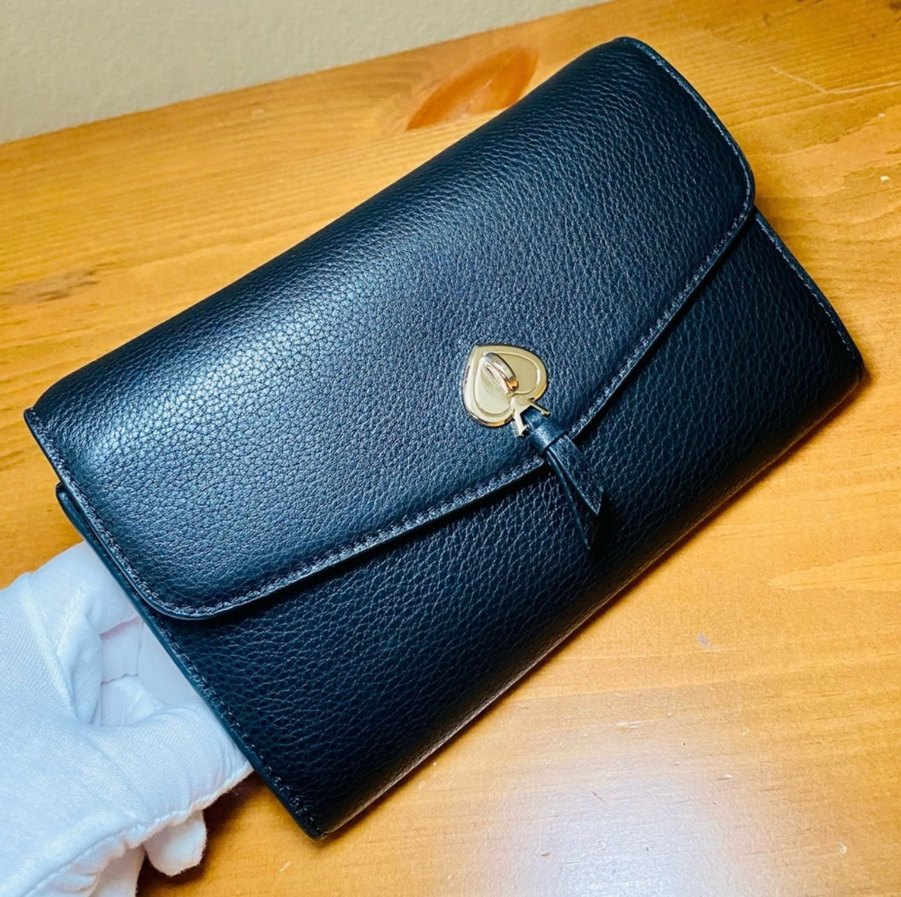 New Kate Spade Black Pebbled Leather Marti Crossbody