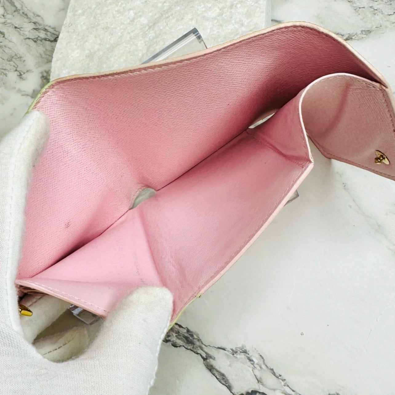 Louis Vuitton Victorine Rose & Yellow 2021 By The Pool Wallet