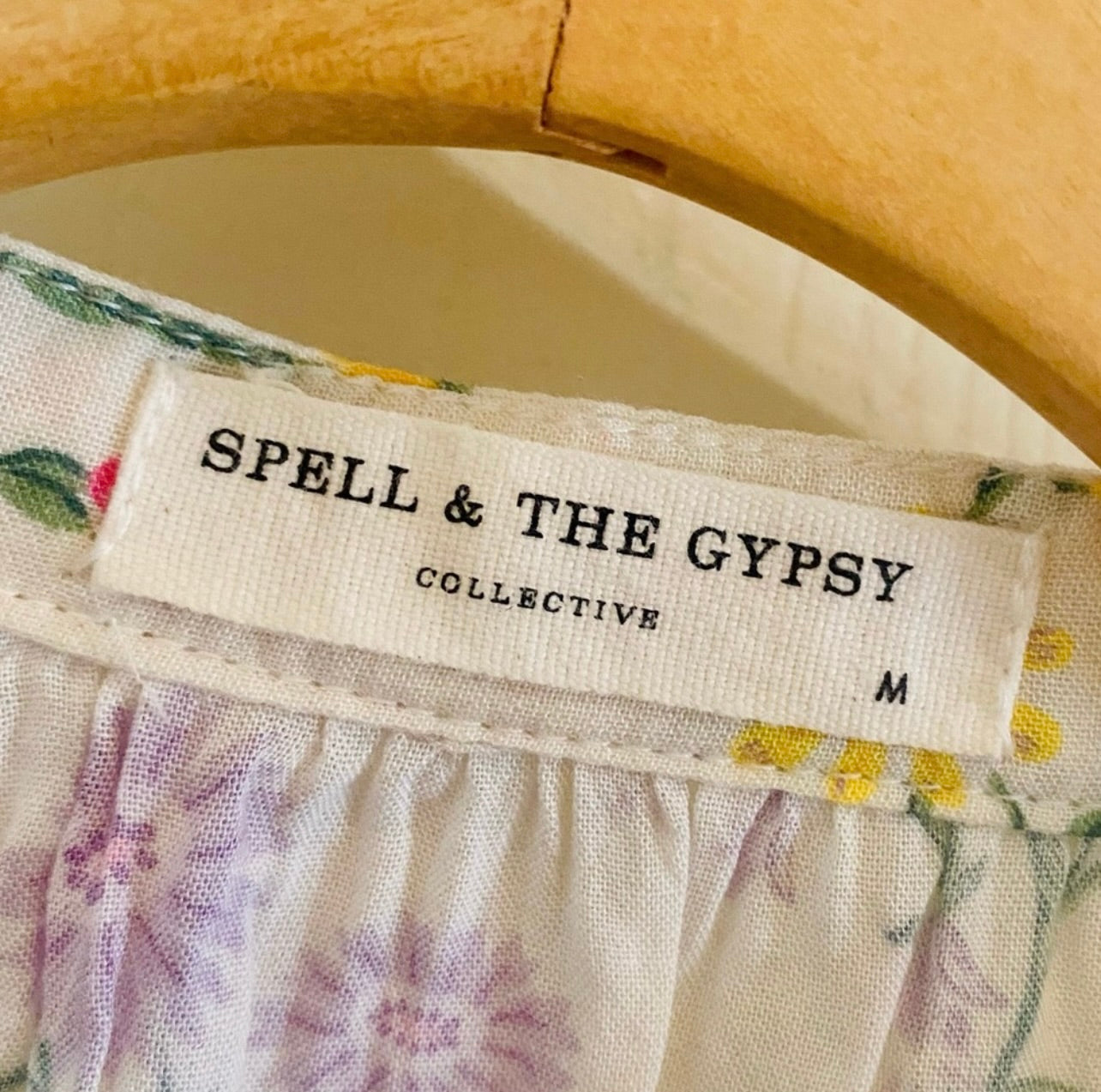 Spell & the Gypsy Collective Gardenia Posy Long Sleeve Mini Dress