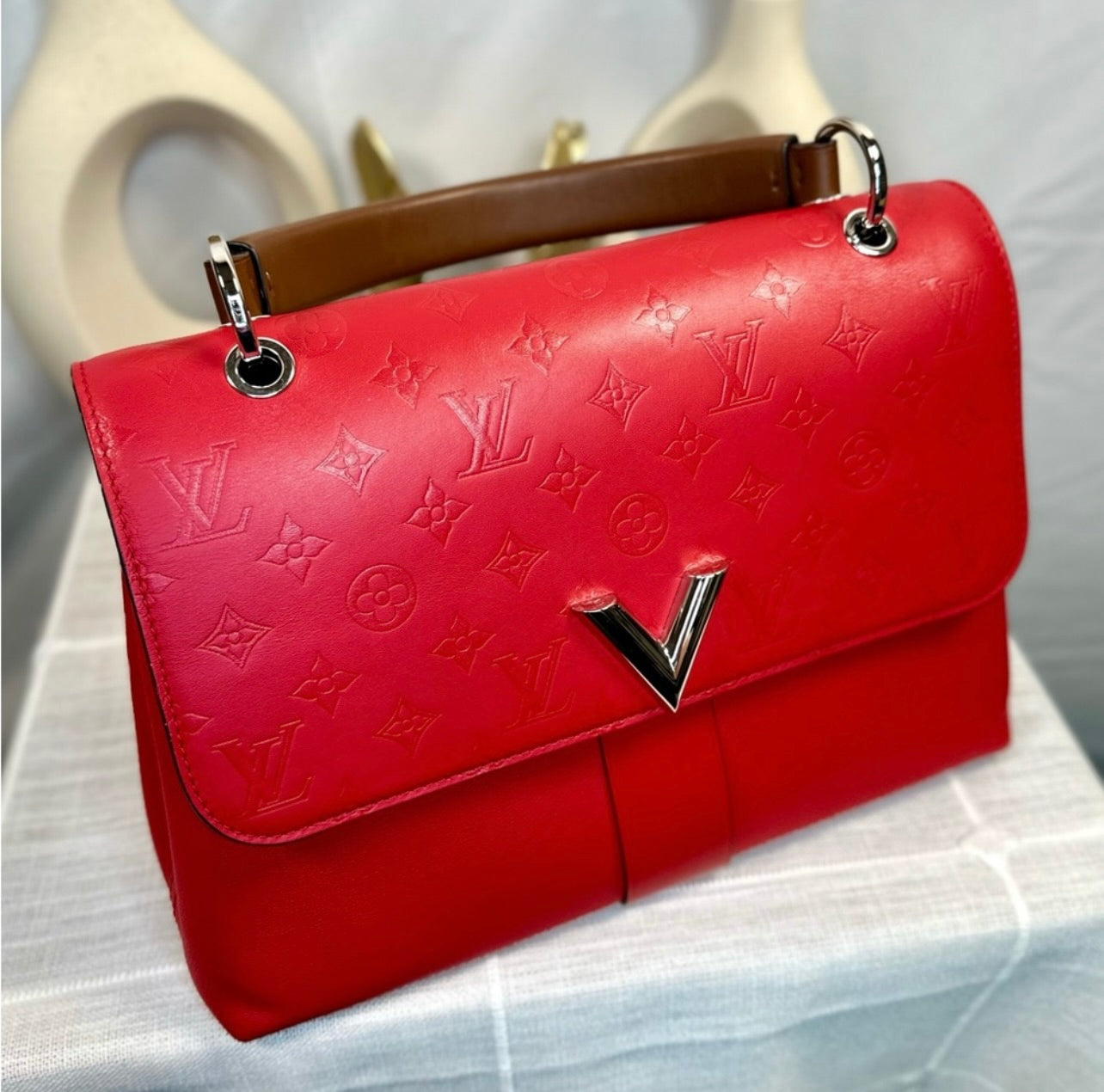 Louis Vuitton Rubis Monogram Leather Very One Handle Bag