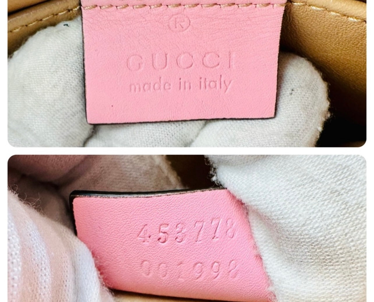 Gucci Sugar Pink Leather Mini Pearl Studded Queen Margaret Broadway Shoulder Bag