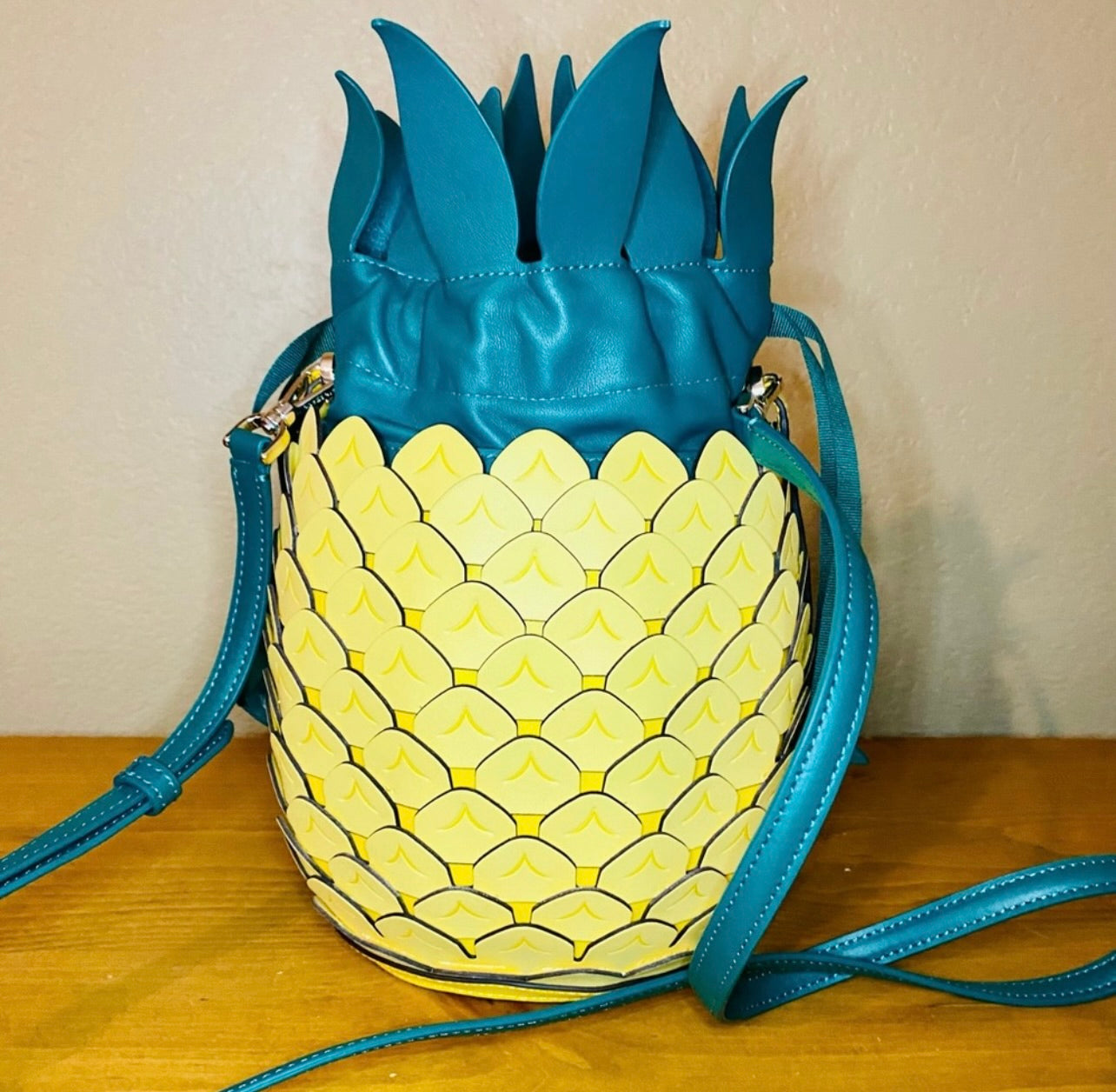 New Kate Spade New York Leather Pineapple Crossbody