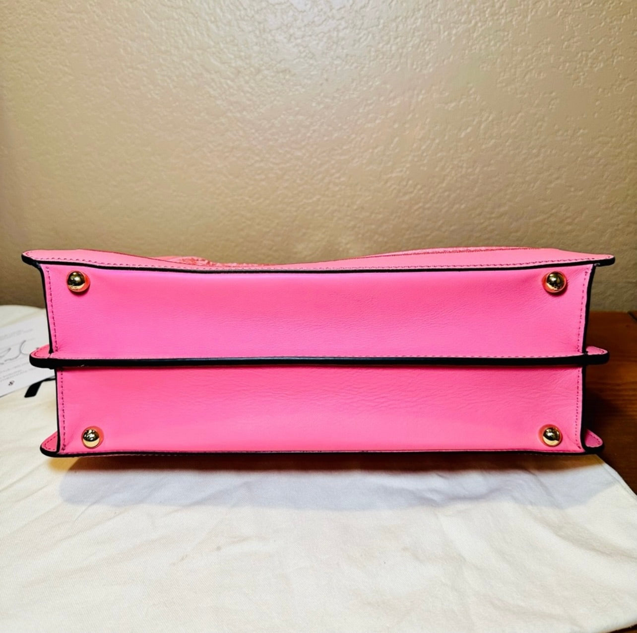 New Fendi Peekaboo ISeeU Medium Limited Edition Rose Pink Nappa Leather w/ Floral Motif