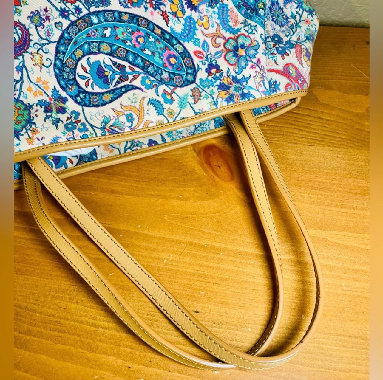 Etro Paisley Print Canvas Tote Bag