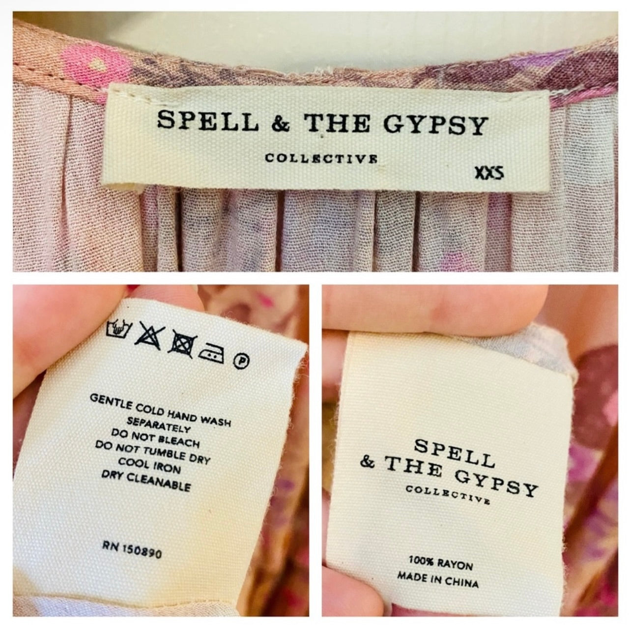 Spell & the Gypsy Collective Blush Wild Bloom Mini Dress