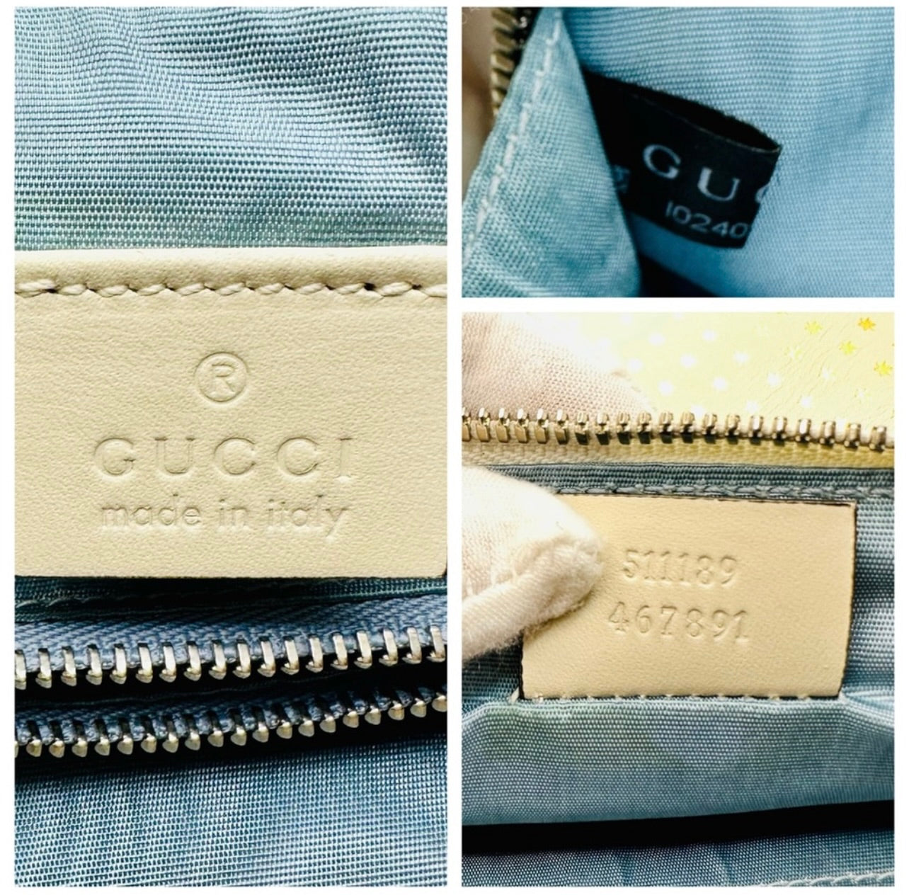 GUCCI x Sega White/Gold Leather GUCCY Mini Crossbody Bag