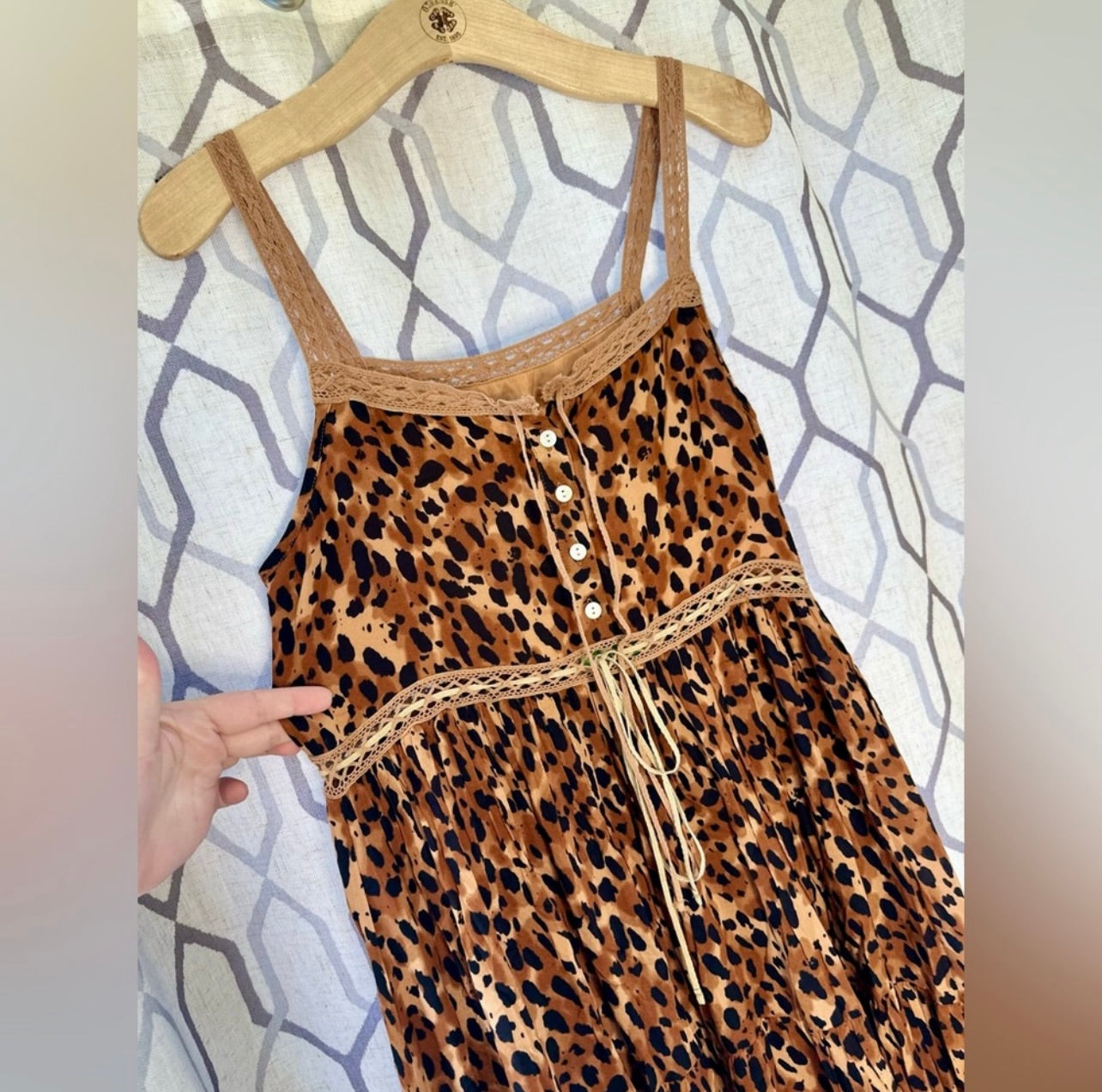 New Spell & the Gypsy Collective Tan Saphari Unicorn Tears Sundress