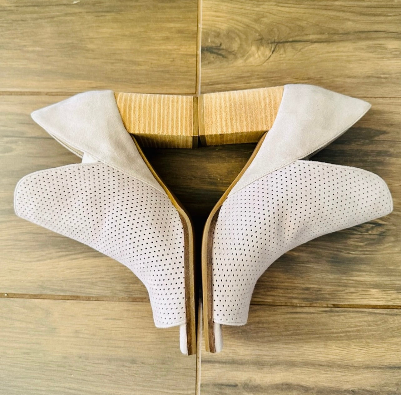 New Cole Haan Suede Shiloh Open Toe Booties