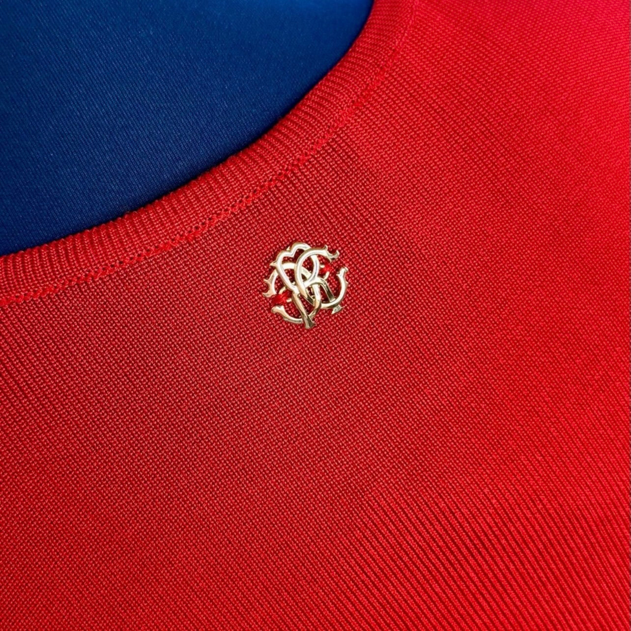 New Roberto Cavalli Red Jacquard Knitted Sleeveless Bodycon Mini Dress