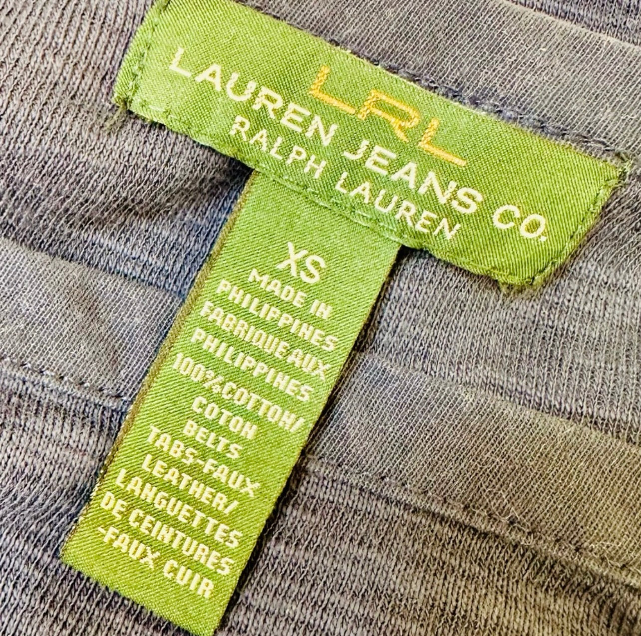 LRL Lauren Jeans Co. Ralph Lauren Nautical Navy Blue & White Striped Sailing Dress
