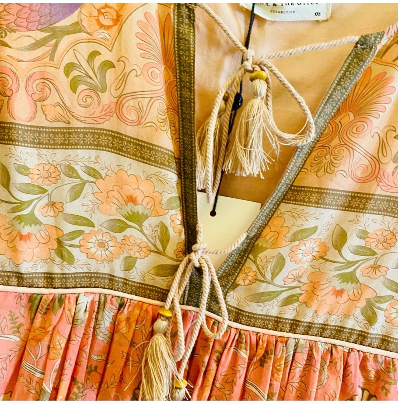 Spell & the Gypsy Collective Coral Seashell Boho Mini Dress