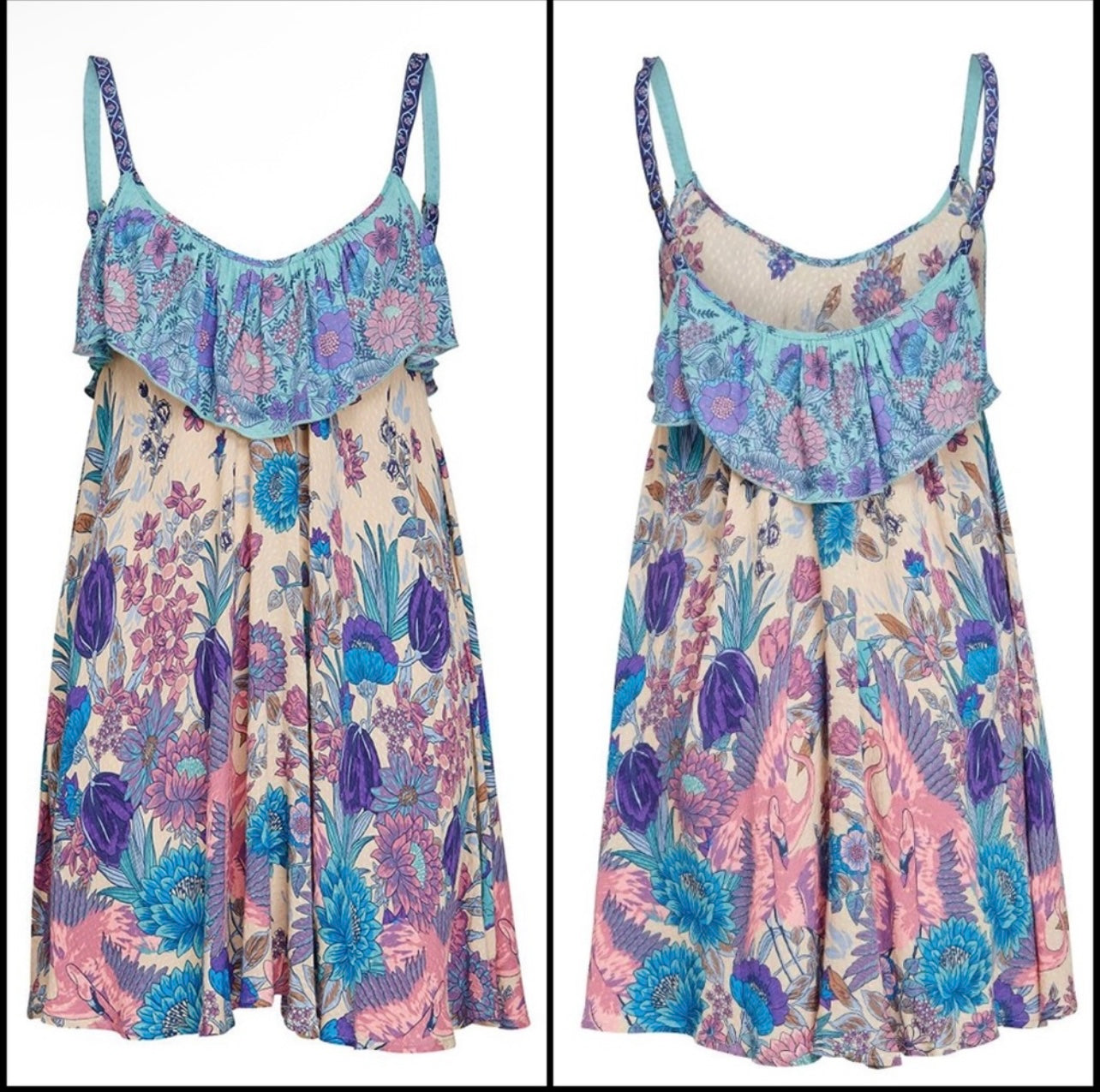 Spell & the Gypsy Collective Mermaid Print Siren Song Mini Dress