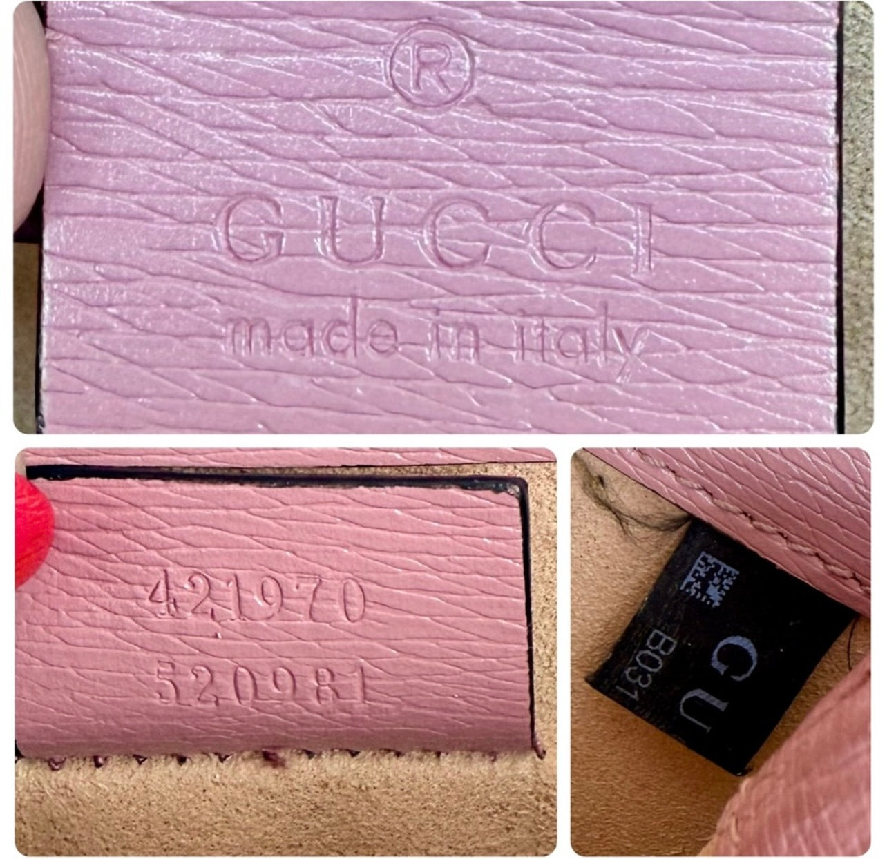 GUCCI Pink Calfskin Leather Valentine's Day Exclusive Dionysus Shoulder Bag