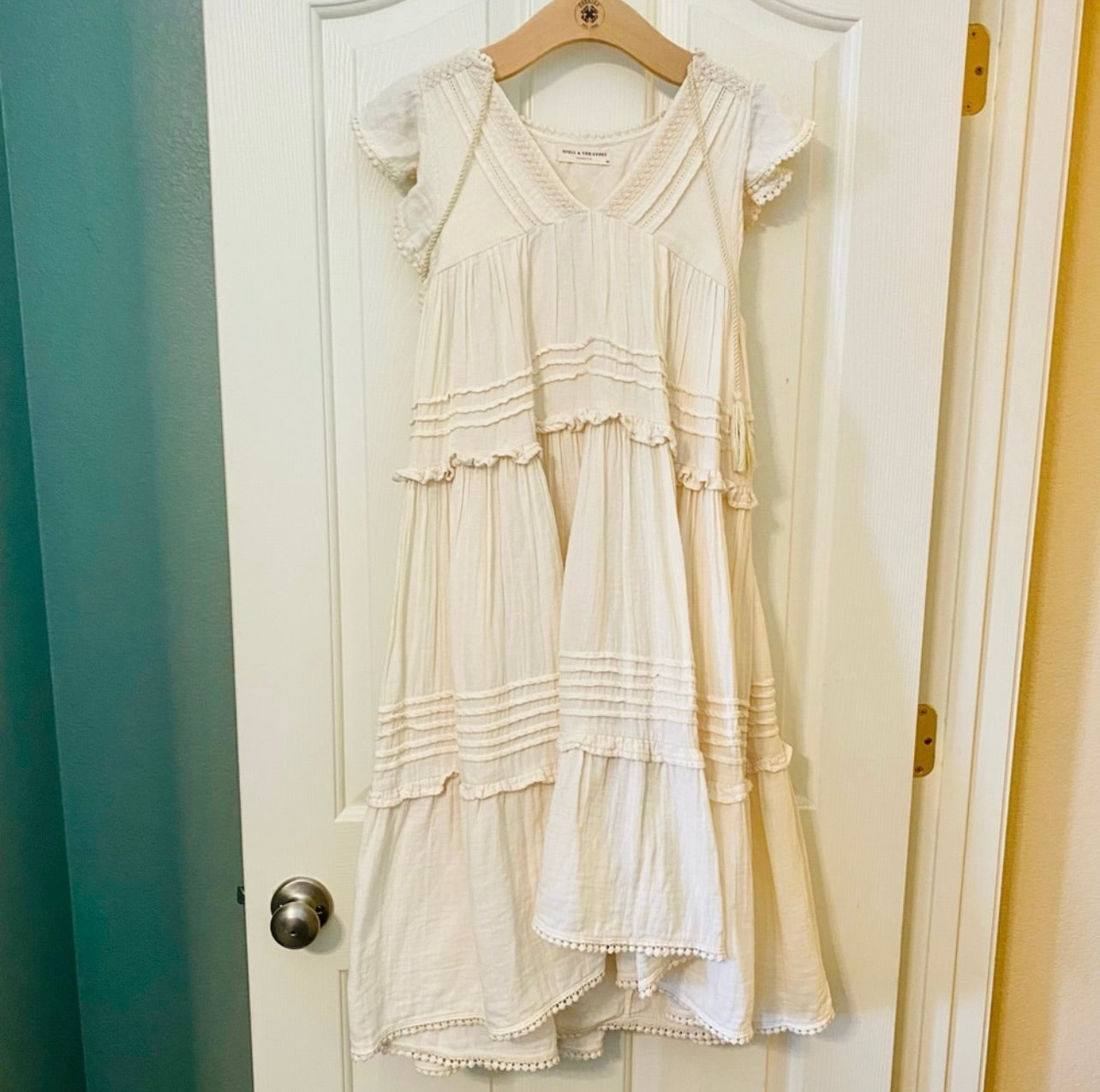 Spell & the Gypsy Collective Sand Beige Hanalei Midi Dress