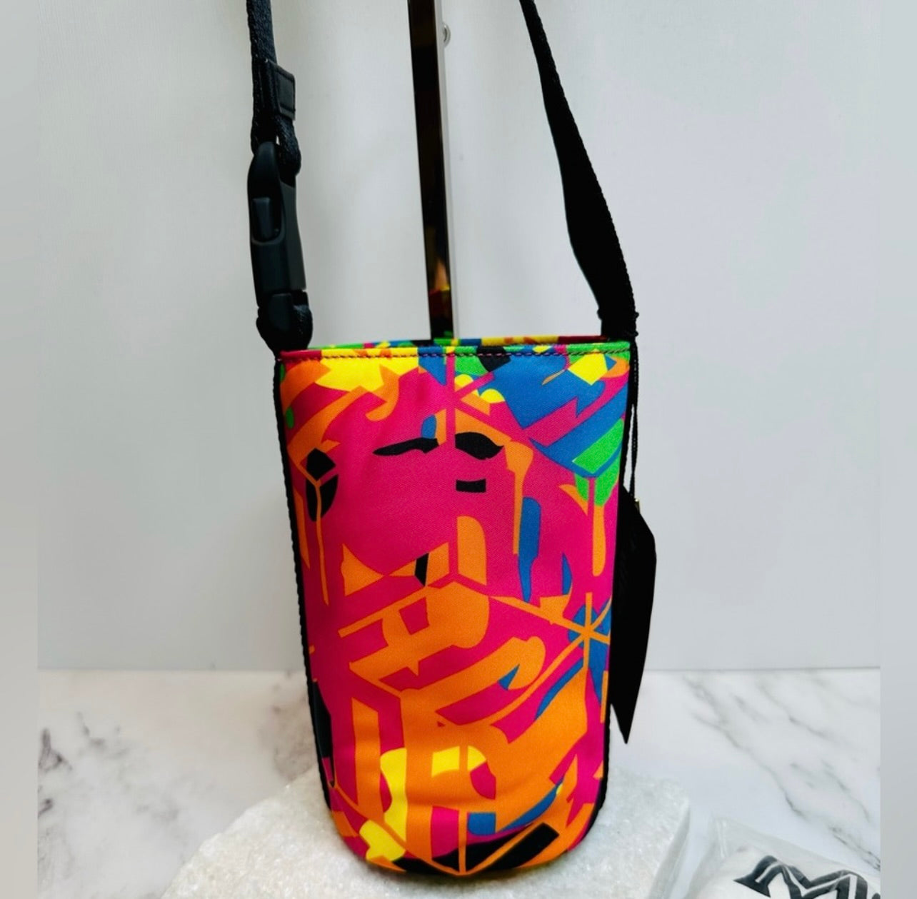 New Unisex MCM Cubic Camouflage Multicolor Nylon Ottomar Bottle Holder Bag
