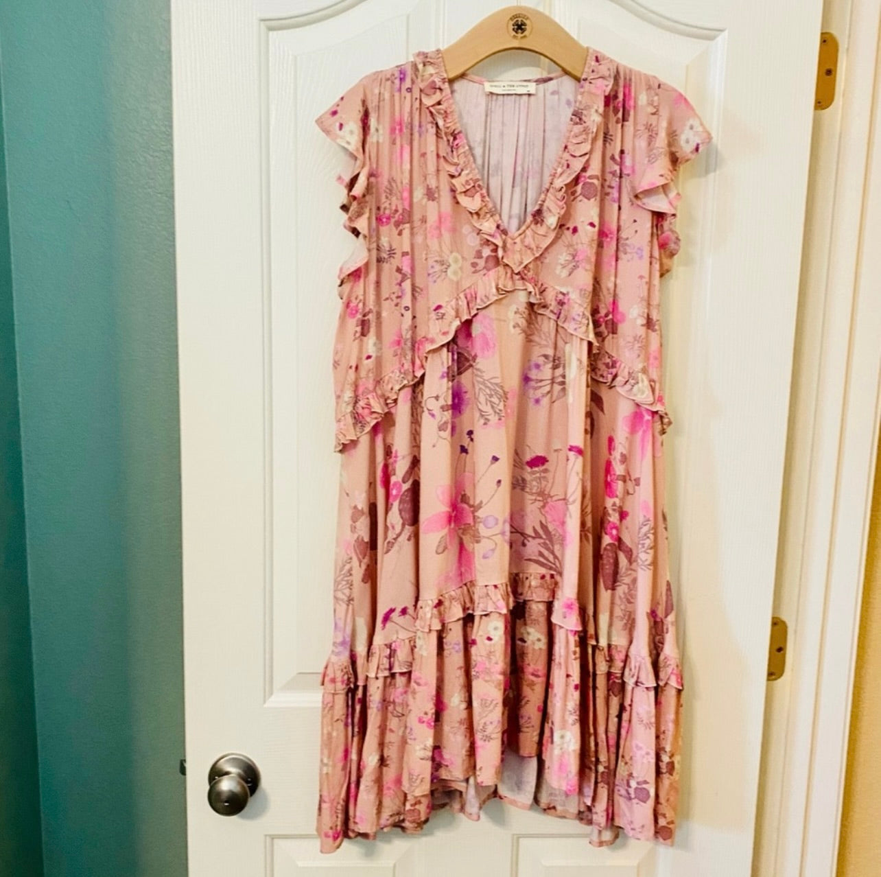 Spell & the Gypsy Collective Blush Wild Bloom Mini Dress