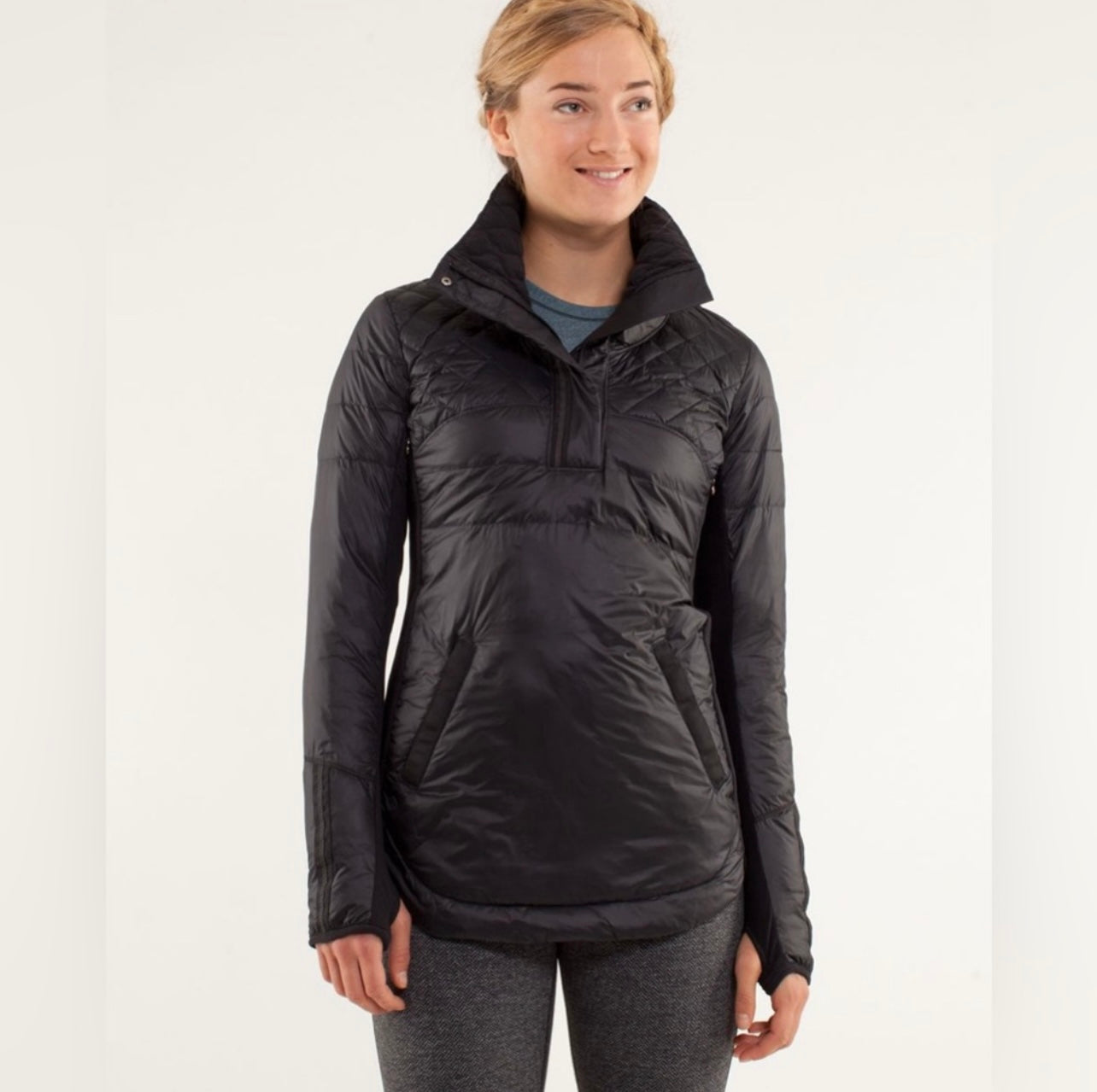 Lululemon Black What The Fluff Goose Down Jacket
