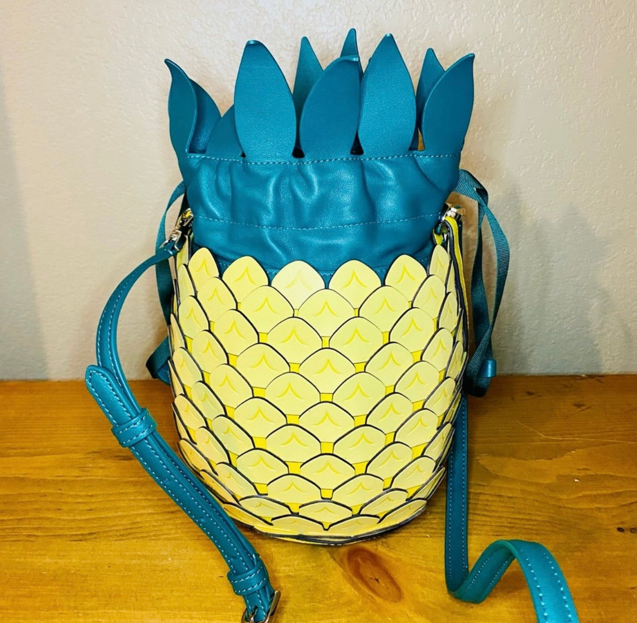 New Kate Spade New York Leather Pineapple Crossbody