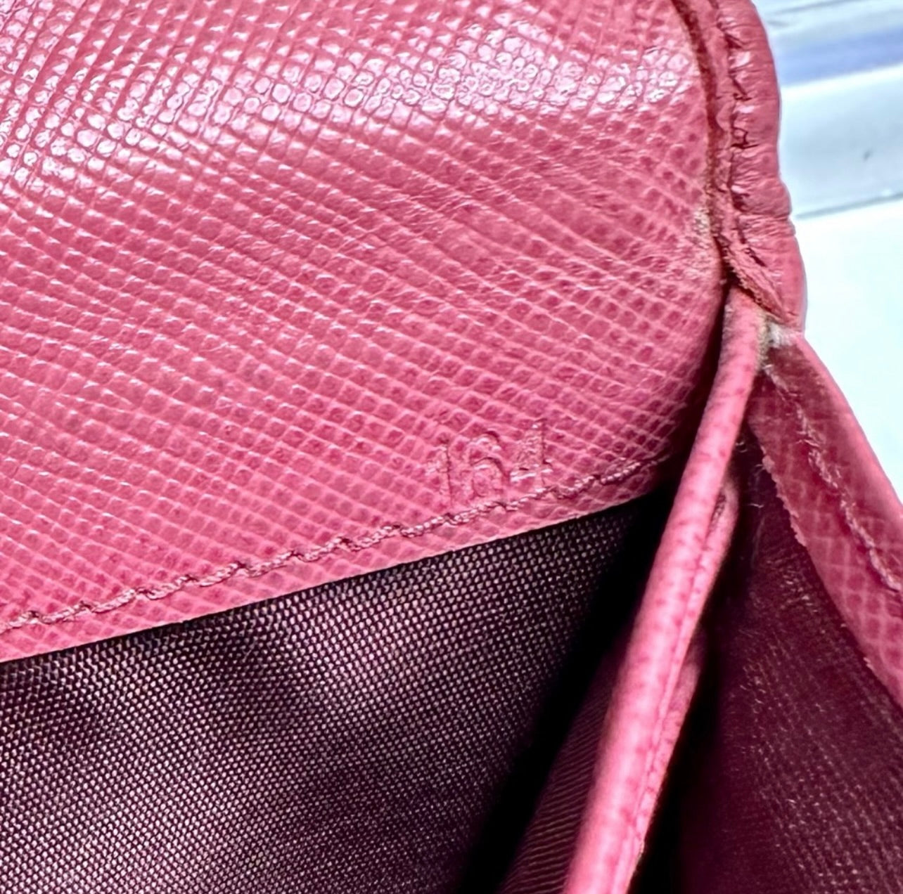 Prada Large Rose Bruyère Saffiano Leather Wallet