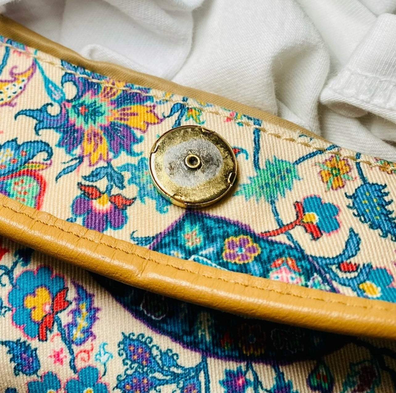 Etro Paisley Print Canvas Tote Bag