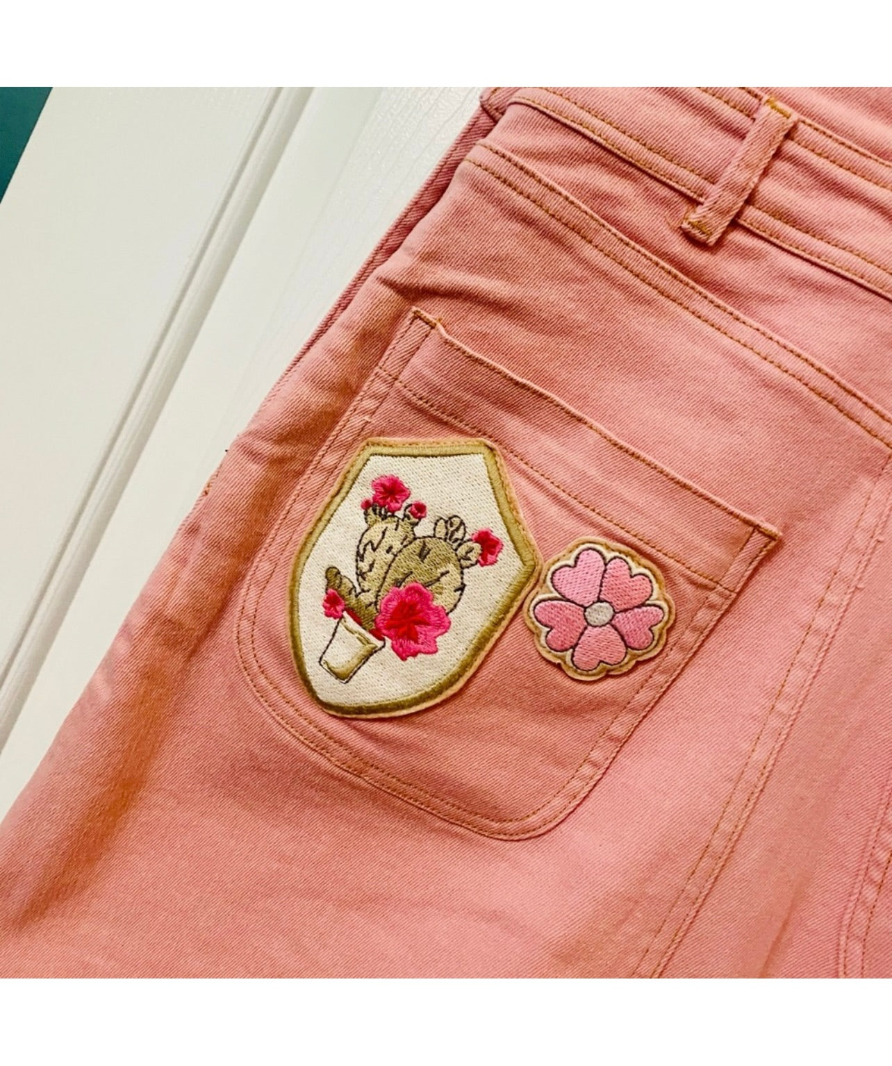 Spell & the Gypsy Collective Pink Candy Denim Pinafore Dress