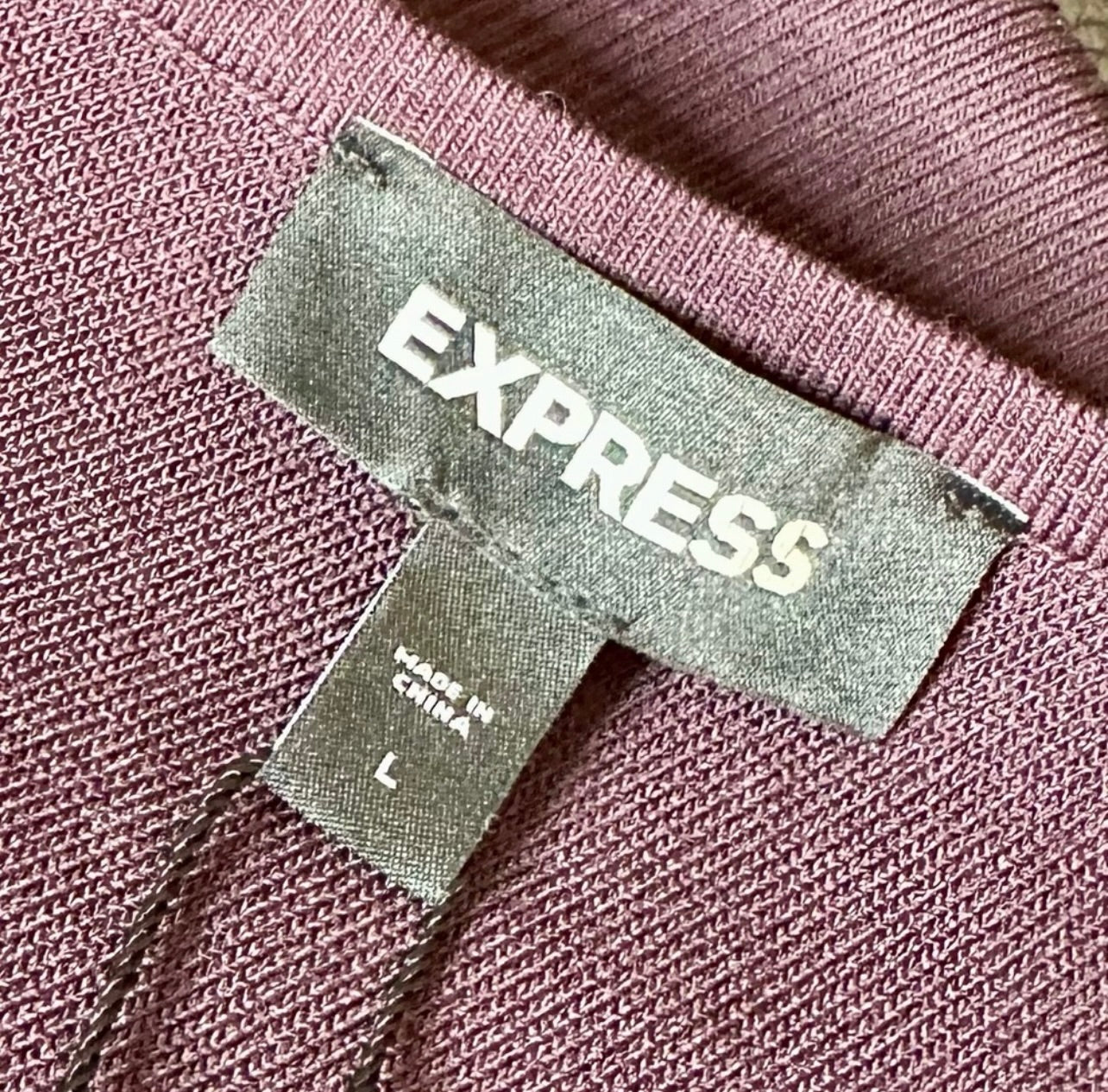 New Express Dark Purple One Shoulder Long Sleeve Mini Sheath Sweater Dress
