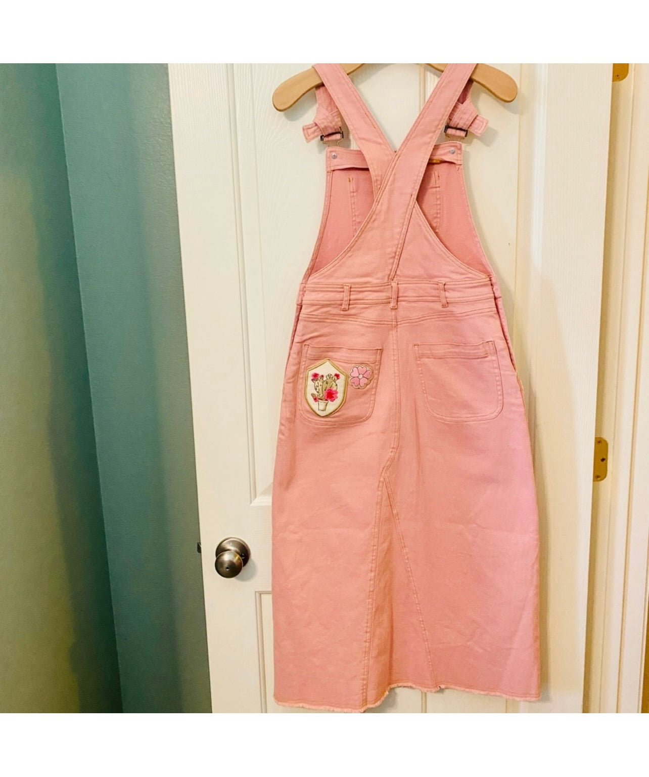 Spell & the Gypsy Collective Pink Candy Denim Pinafore Dress