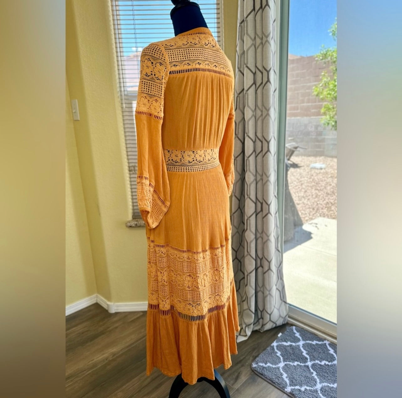 Vintage Spell & the Gypsy Collective Maple Olivia Luxe Lace Midi Dress