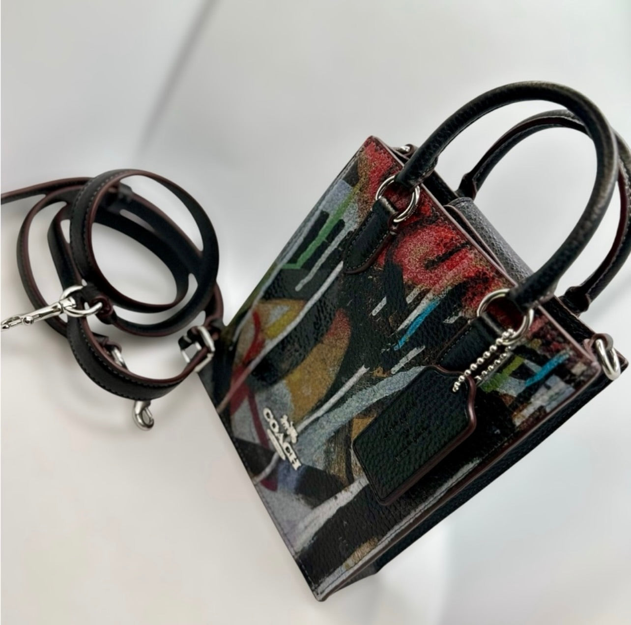 New Coach X Mint + Serf Pebble Leather North South Mini Tote