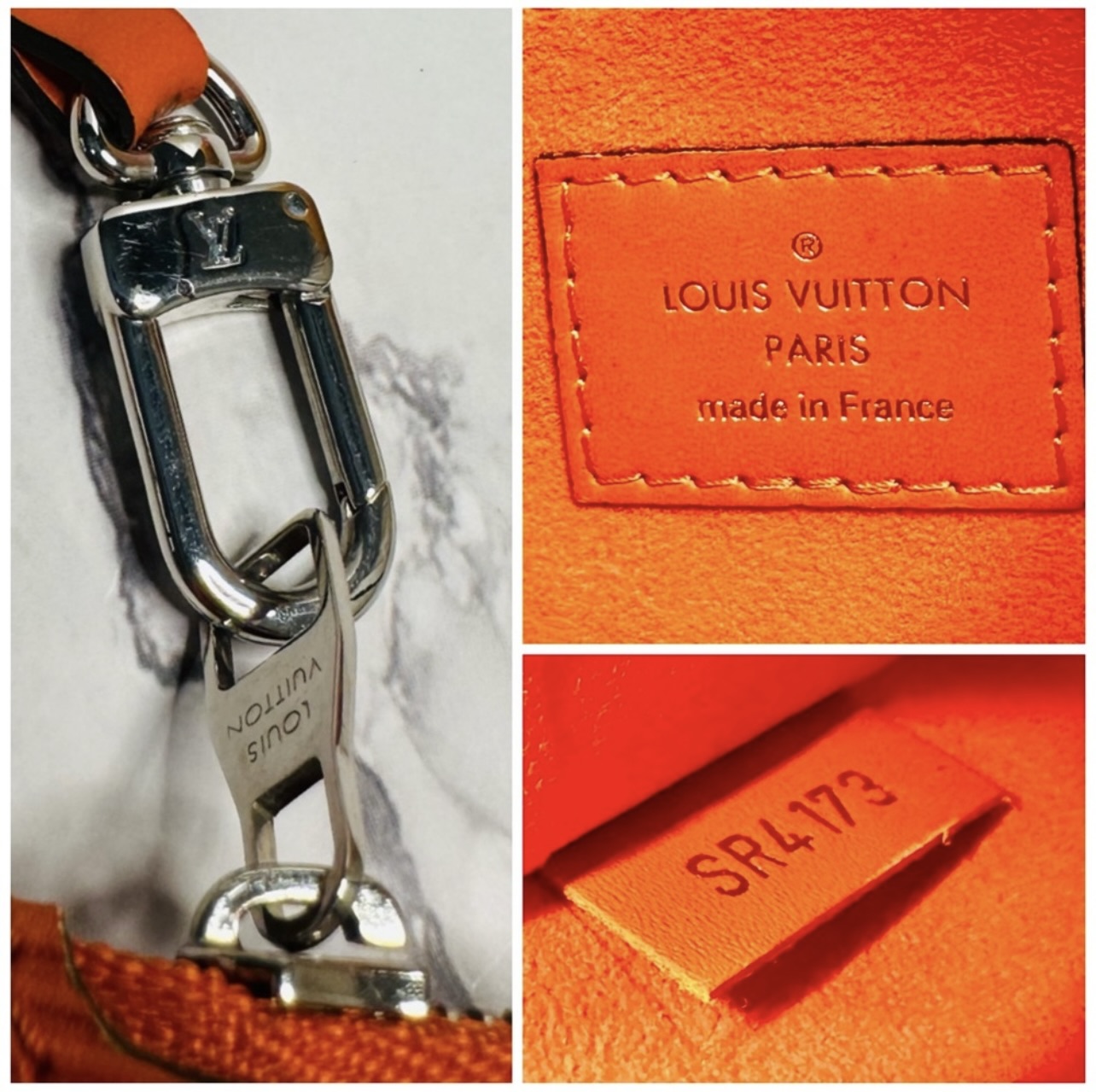 Louis Vuitton Mandarin Orange Epi Leather Neverfull Pochette