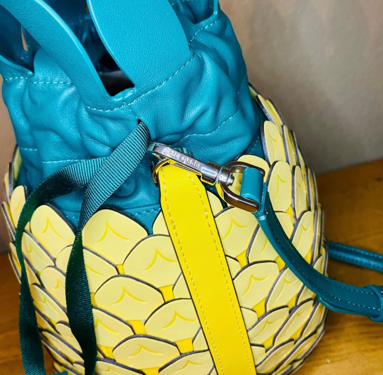 New Kate Spade New York Leather Pineapple Crossbody