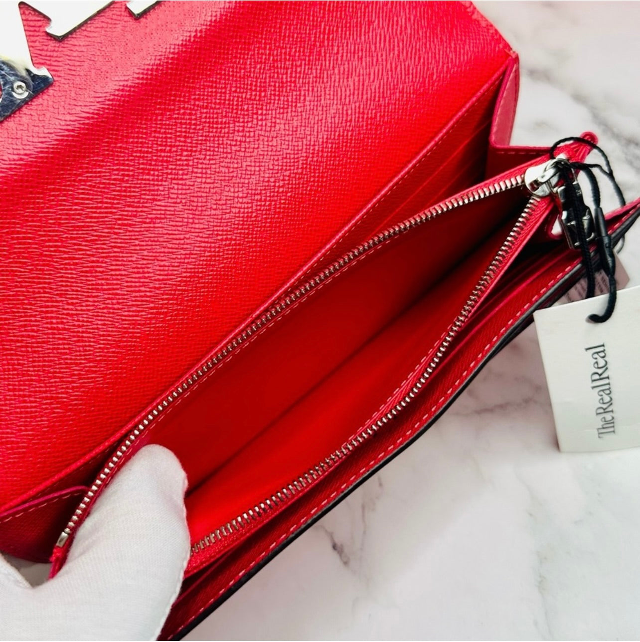 Louis Vuitton Red Epi Leather Louise Wallet