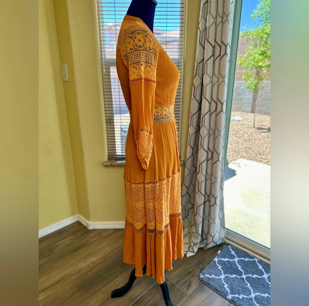 Vintage Spell & the Gypsy Collective Maple Olivia Luxe Lace Midi Dress