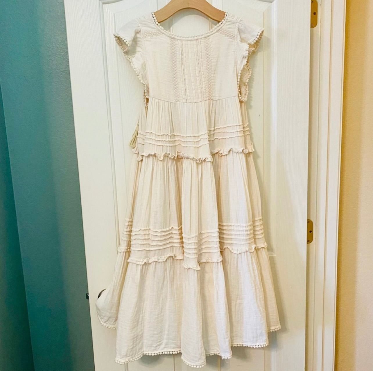 Spell & the Gypsy Collective Sand Beige Hanalei Midi Dress