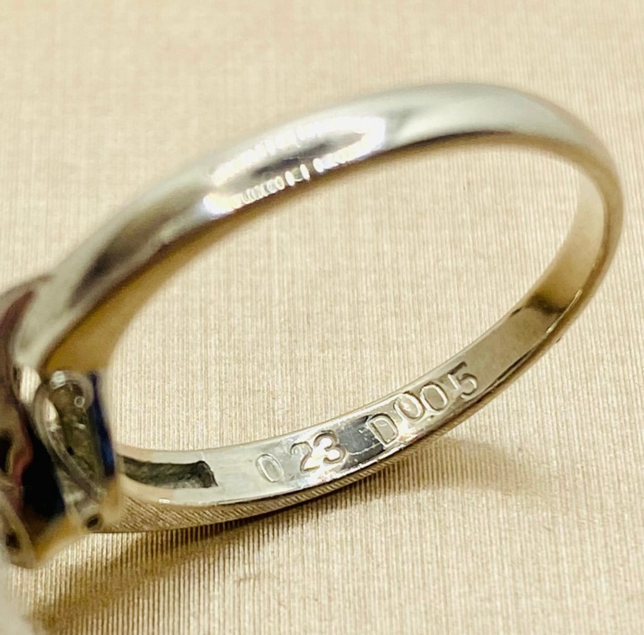 Estate Platinum Natural Emerald & Diamond Ring w/ 18k Yellow Gold Accents